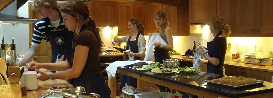 Students in Kitchen