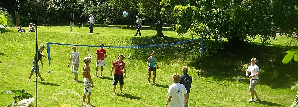 Students in Garden