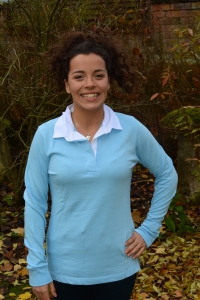 Ladies Rugby Shirt  - Sky Blue 