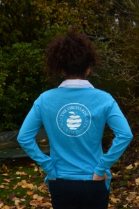 Ladies Rugby Shirt  - Surf Blue 