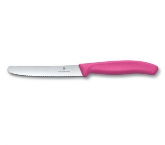 Victorinox Serrated Knife - Bright Pink