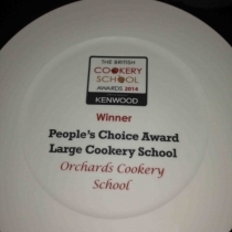 Orchards Cookery Winner Plate